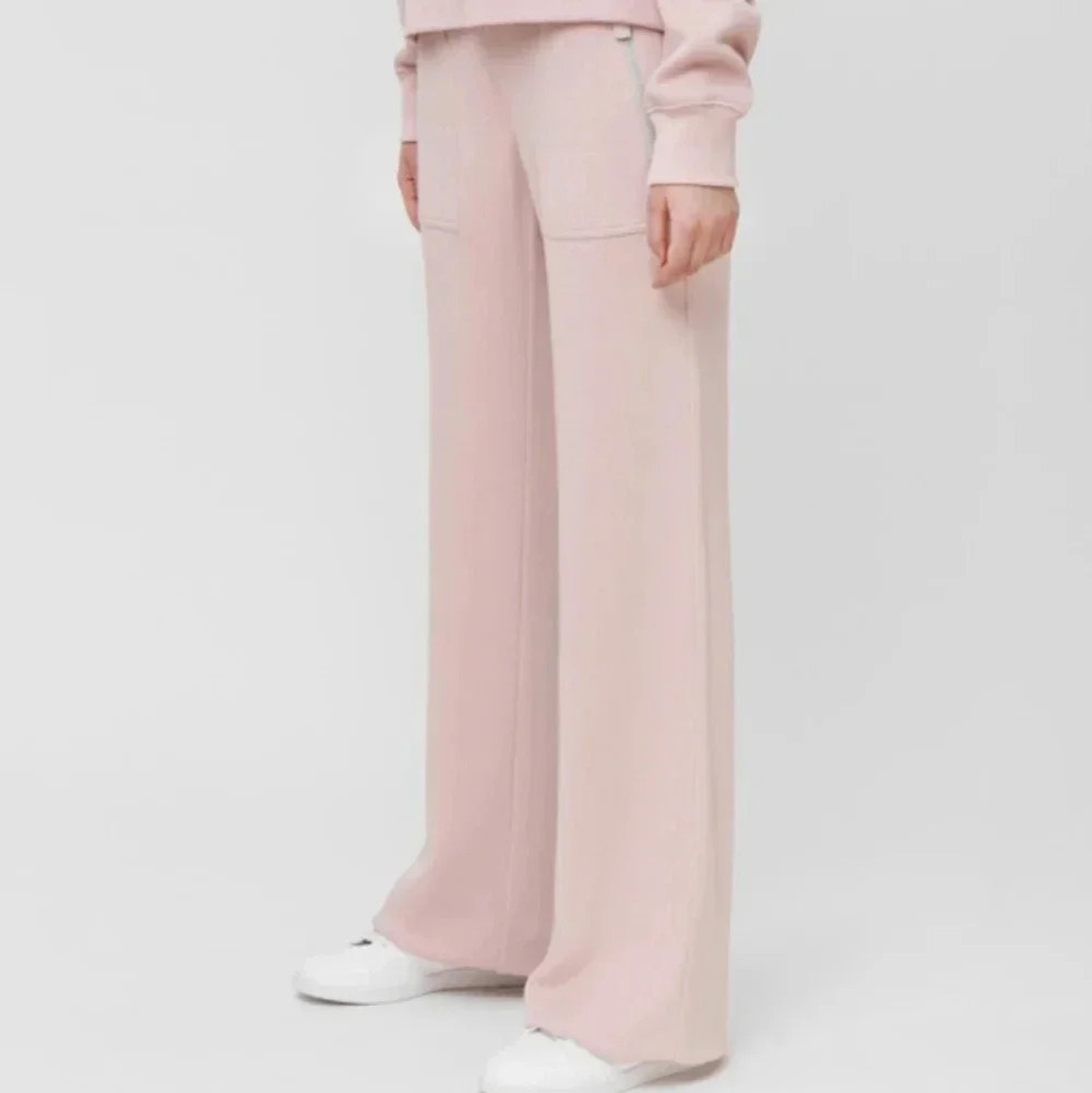 Bottega Veneta Pants Pink Track Sweat Size 40 Italy US 4 Wide Leg Flare Bootcut